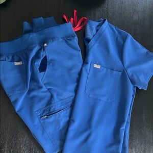 Figs Royal Blue Scrub Pants